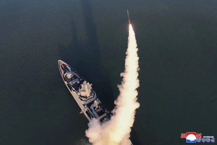 Kim Jong Un's destroyer at the exhibition
