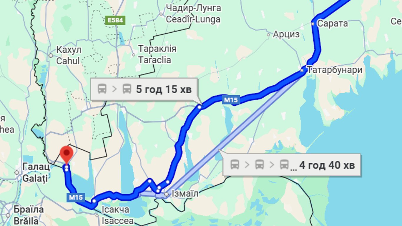 Jetzt fahren - die Verkehrssituation auf der Strecke Odessa-Reni
