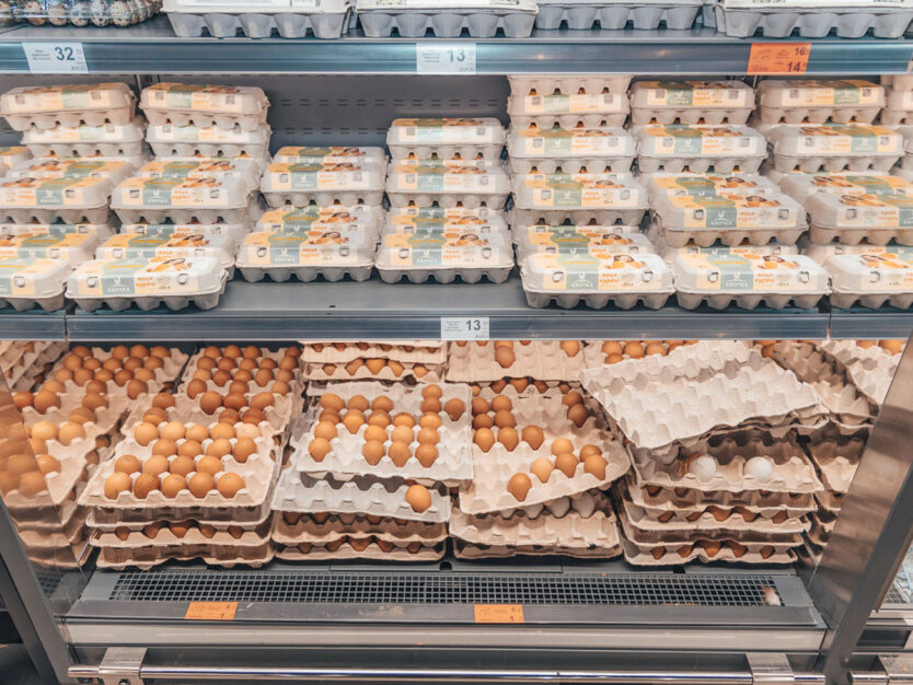 Пакет продуктов на ярмарке